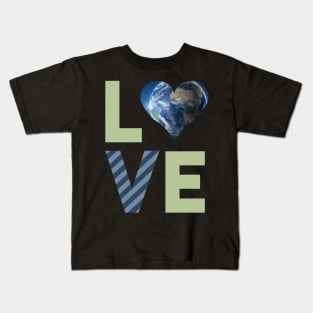 Vintage Love Earth Day retro love the Earth Day Kids T-Shirt